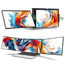 Laptop Screen Extender 14" QHD 2K Double Portable Monitor Dual Screen Display