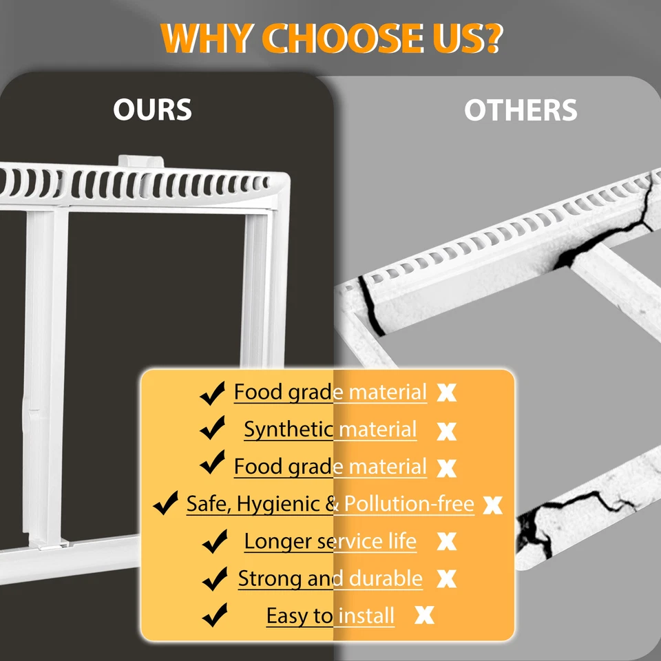 Marco de cubierta de cajón blanco Crisper apto para refrigerador Frigidaire 240364787 nuevo Foto 4 de 4