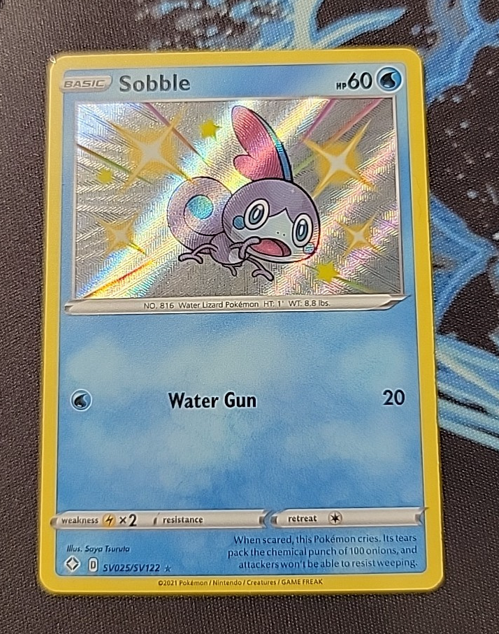Sobble SV025 SV122 Shining Fates Shiny Vault Holo Rare Pokemon Card