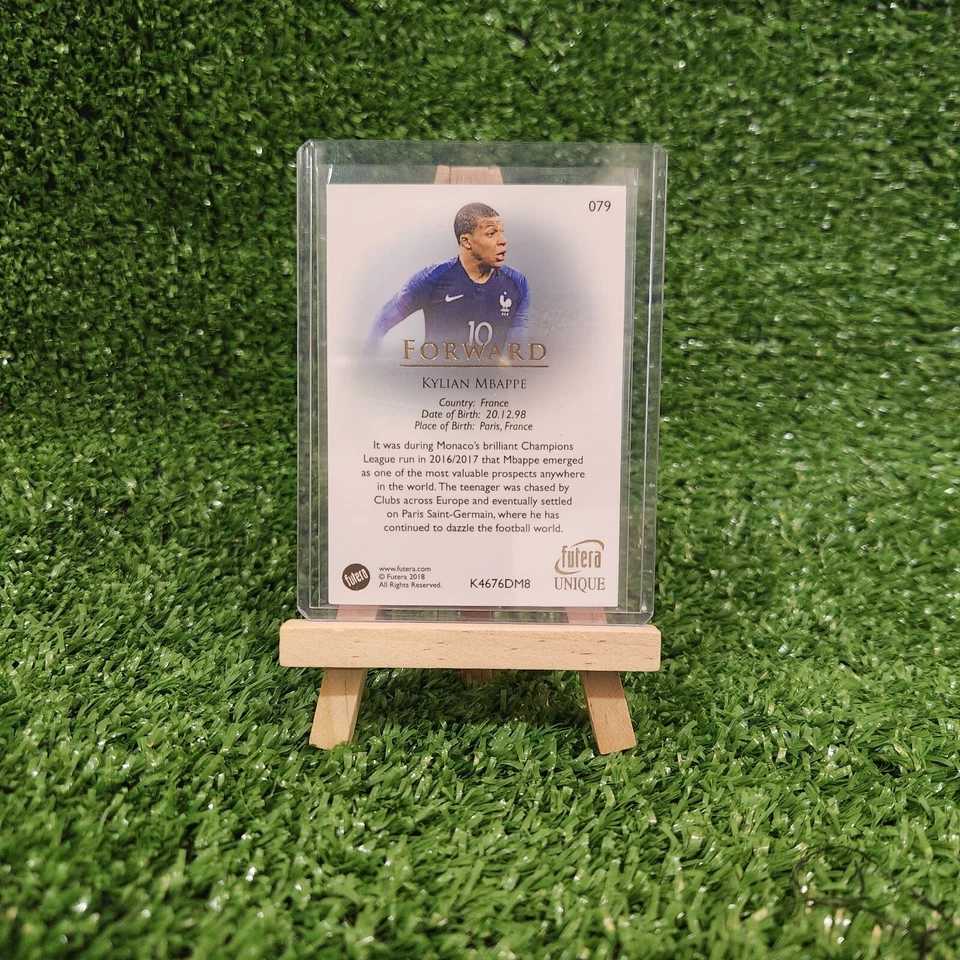 KYLIAN MBAPPE 2018 FUTERA UNIQUE #079 FRANCE DEBUT - Image 2 of 2