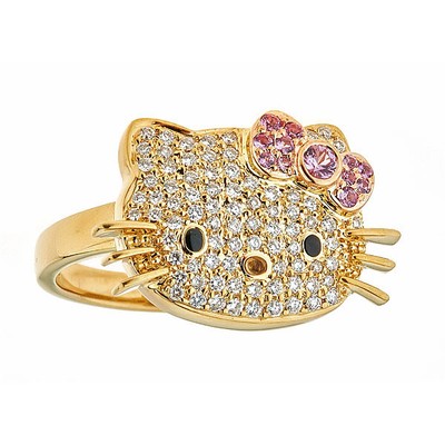 Kimora Lee Simmons Hello Kitty Ring 2.50Ct tw Diamond Ring in 18kt ...
