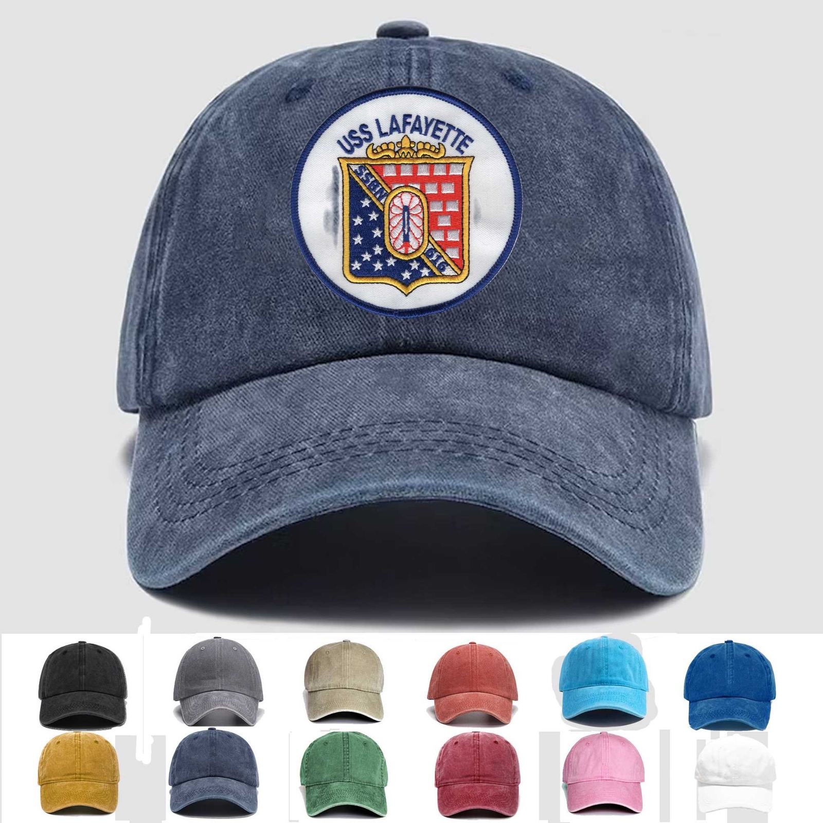 Custom Embroidered Hat SSBN-616 USS Lafayette, Veteran Cap, Trucker Hat, Gift