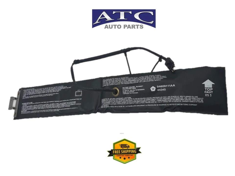 04609111AA Battery Heater for 2001-2009 chrysler Sebring Dodge Avenger Stratus Foto 2 de 3