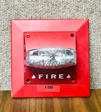 System Sensor SS2415ADA Sync-Circuit Signaling Strobe Light Fire Alarm W/ Manual