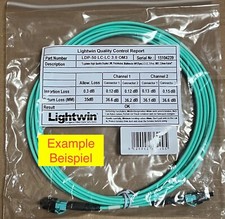 Glasfaser LWL Patchkabel 3m LC-LC Stecker gre...