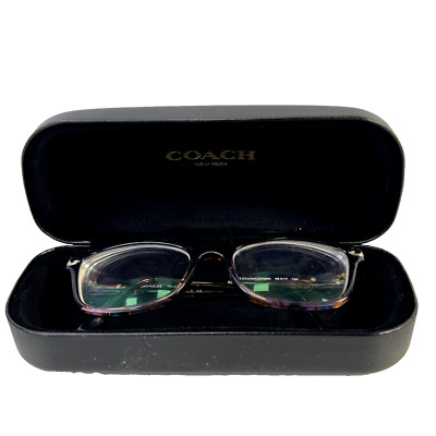 Coach Eyeglasses HC 6065 5288 49-17  135 Confetti Purple w/Lens & Case