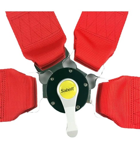 Sabelt 6 Point Harness - Red - Track / Race / Drift / Road Legal - Afbeelding 4 van 9