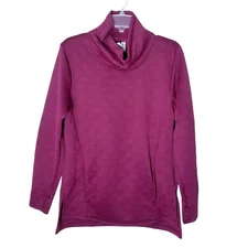RBX Active Sweatshirt Women Size Medium Burgundy/Plum Cowl Neck Pullover