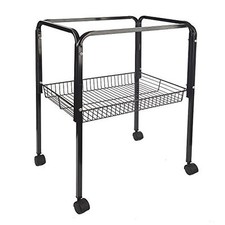 BLACK BIRD CAGE TROLLEY STAND FITS LIBERTA BIRD CAGES SIAM LOTUS PAGODA 9011 