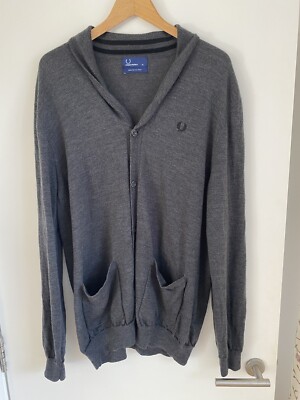 fred perry shawl neck sweater