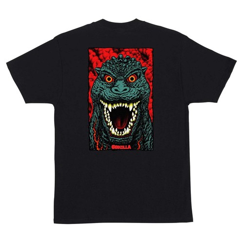Santa Cruz x Godzilla Short sleeves tee shirt Destroyer Stripes Black - Picture 5 of 8