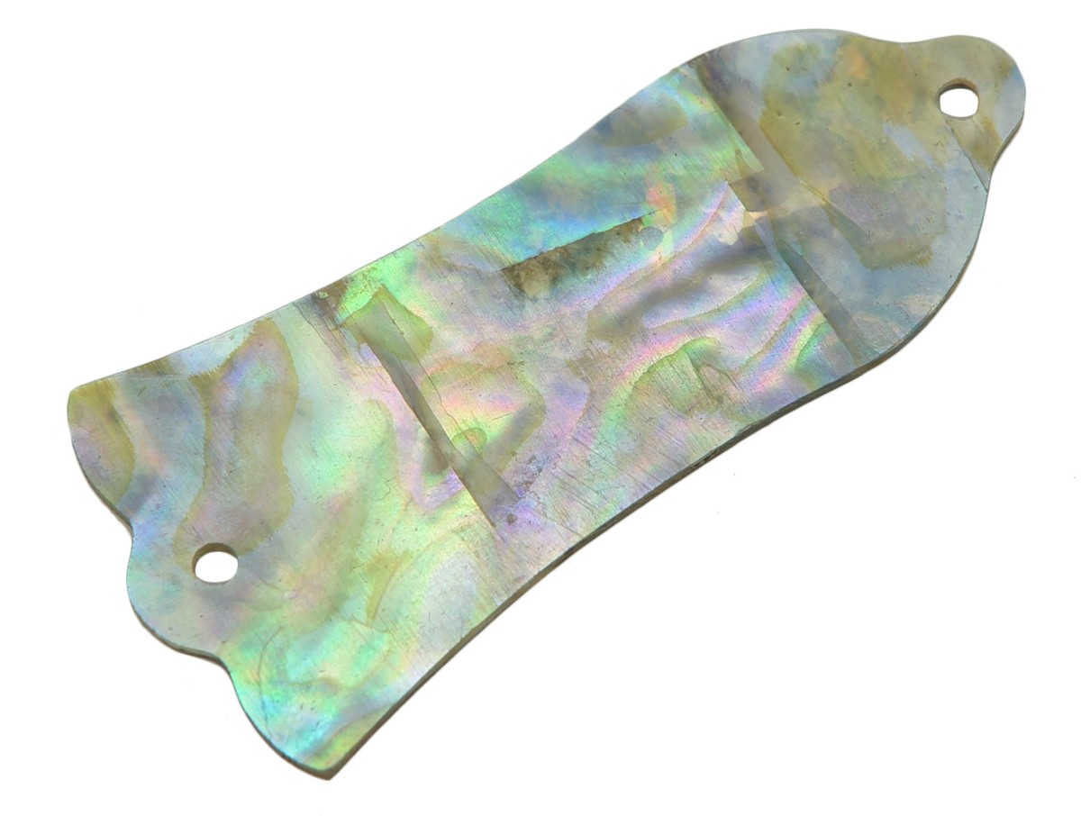 KAISH Pure Custom Made Abalone Shell Chitarra Truss Rod Cover Con 2 Fori Adatto USA LP Les Paul - Foto 2