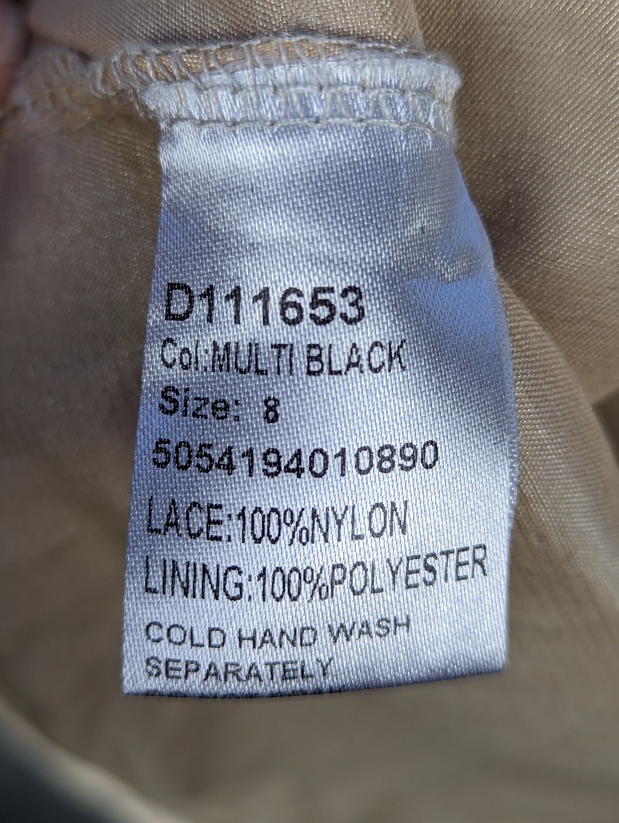 Stella Dress Size 8 Black Gold Zip Up Sleeveless image 10