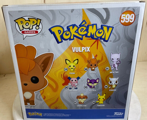 Funko POP! Games Vulpix Pokemon Target Exclusive 599 Orange Vinyl Figure - Picture 3 of 7