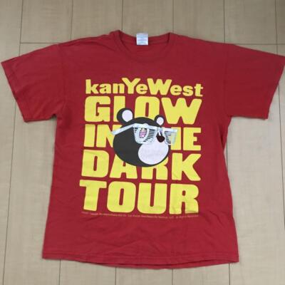 kanye west 2007 Takashi Murakami print T-shirt red size M gildan