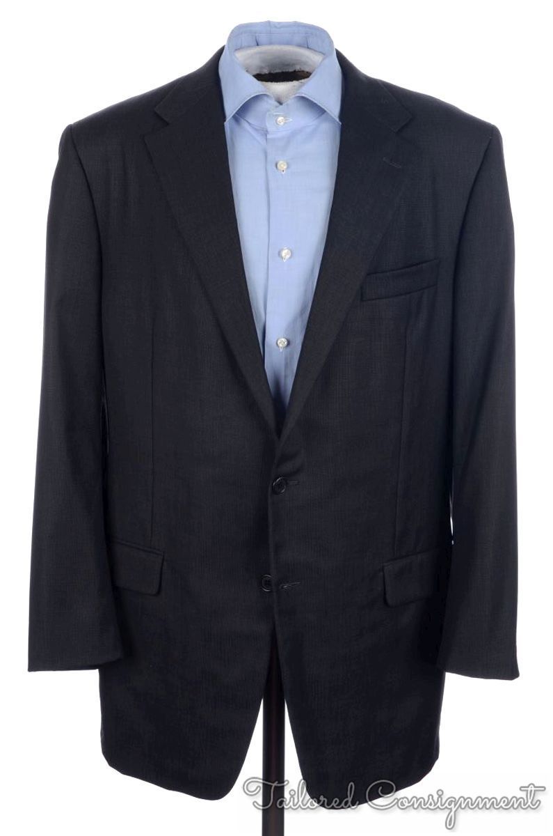 HICKEY FREEMAN Current Solid Gray Worsted Wool Bl… - image 2