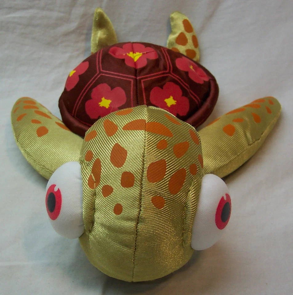 Walt Disney Buscando a Nemo Chorro Tortuga Marina 11" Peluche Juguete Aplausos Foto 2 de 4
