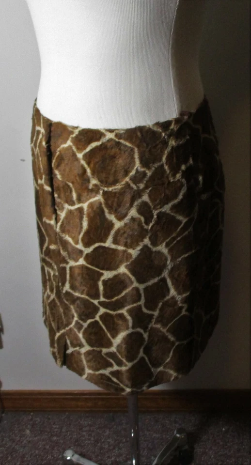 Falda de piel sintética marrón NANETTE LEPORE talla 6 Foto 4 de 4