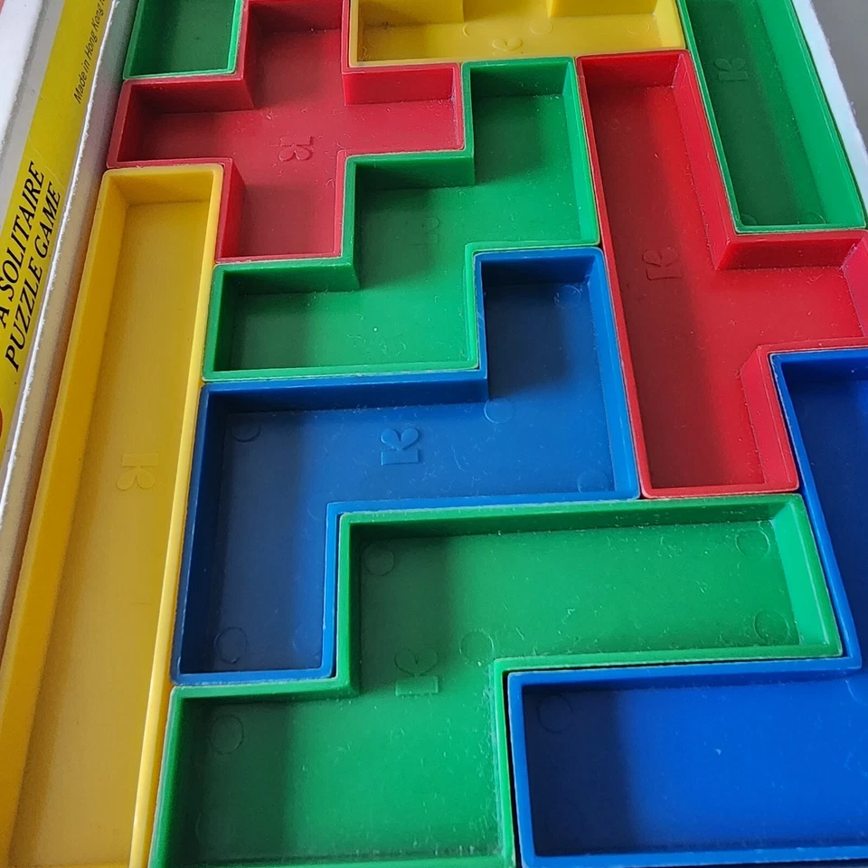 VTG HEXED Game 1973 Hi Q Solitaire Puzzle Travel One Player Retro Tetris Classic - Image 2 of 4