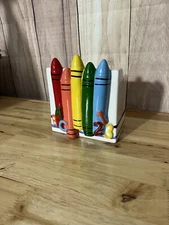 ABC 123 Ceramic Crayon Marker Holder Teacher Desk Gift