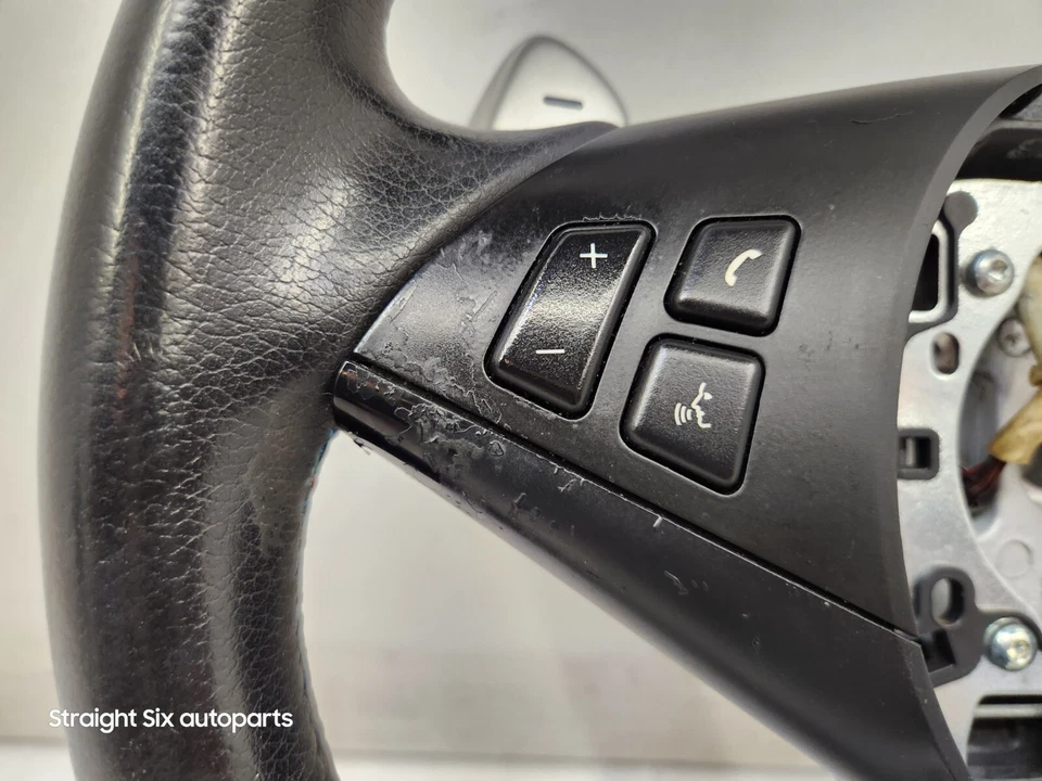 ✅ 06-10 OEM BMW E63 E64 M6 SMG M Volante deportivo cuero con palancas de cambio* Foto 3 de 4