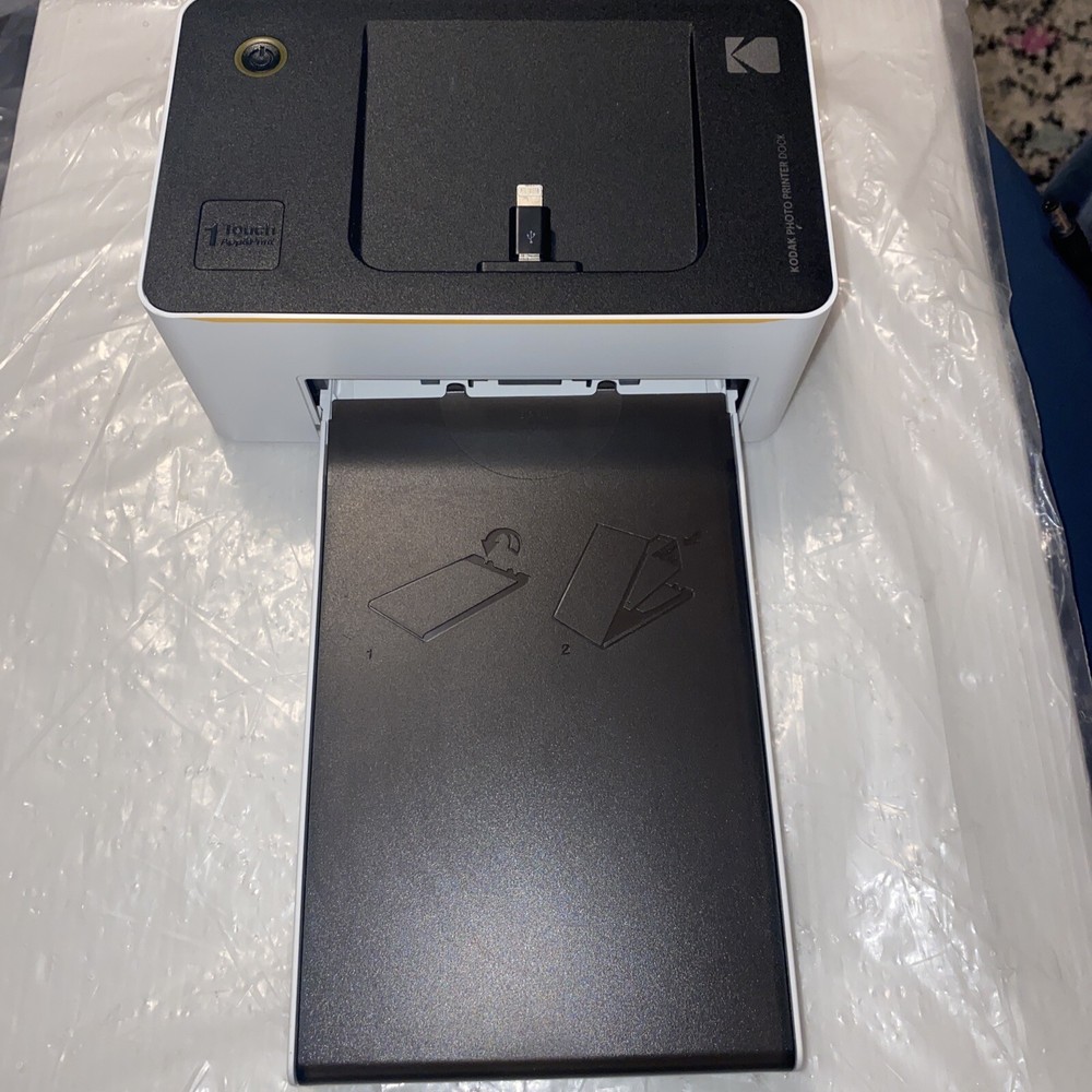 KODAK Photo Printer Dock PD450W w/Wi-Fi Tested Needs Black Ink