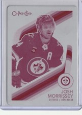 23/24 O-Pee-Chee Josh Morrissey Retro Magenta Printing Plate #522 1/ 1