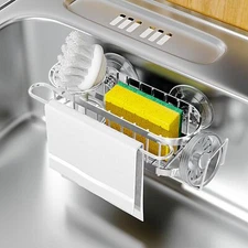 Kitchen Sink Caddy Sponge Holder in The Sink Stainless Steel Kitchen Sink Org...