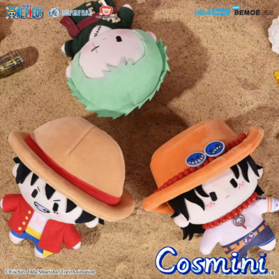 Official ONE PIECE Zoro Luffy Ace 15cm Plush Doll Stuffed Toy Gift