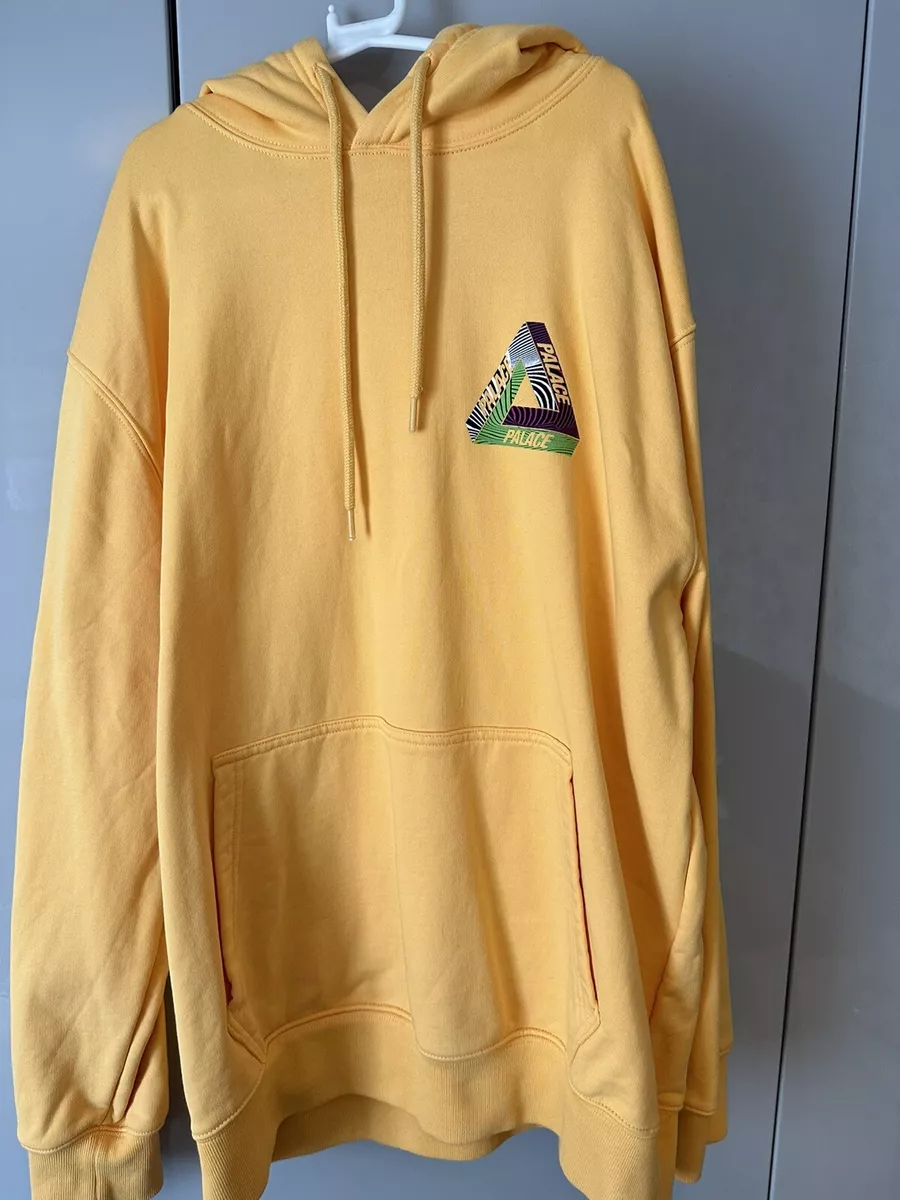 Palace Tri Tex Yellow Hoodie Large
