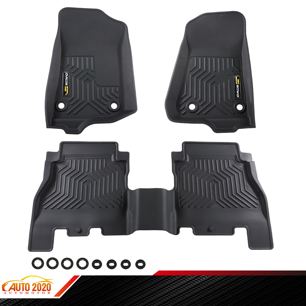 Fit For Jeep Wrangler JL 18-24 All Weather Custom TPE Car Liner Floor Mats
