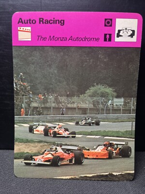 Sportscaster Card ''The Monza Autodrome'' (1979 Lausanne Italy 03 005 56-02)