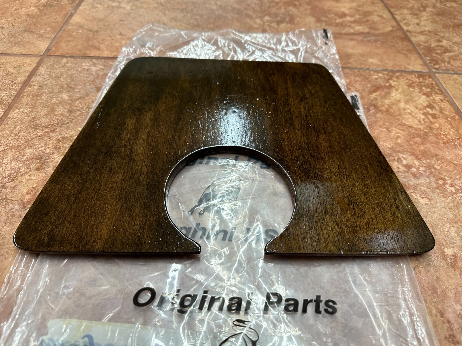 Lamborghini LM002 - interior front wood tunnel cover - trim part 009258115