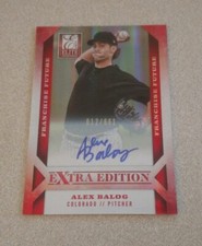 2013 Panini Elite Extra Edition Auto #24 Alex Balog Colorado Rockies /661
