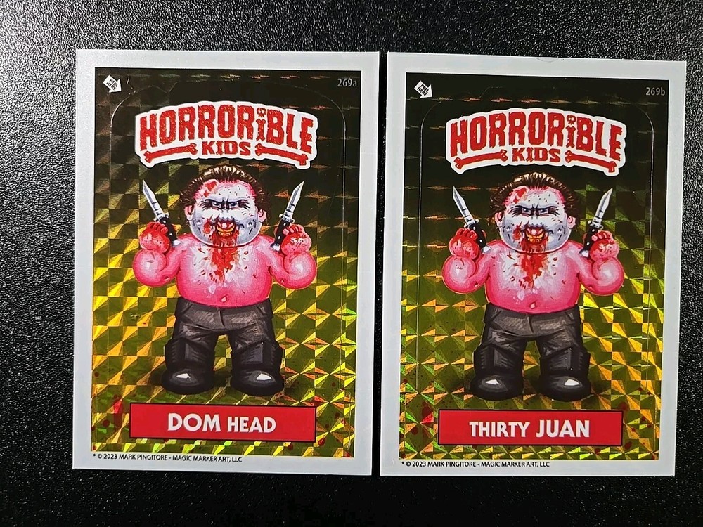 SP Foil Rob Zombie 31 Doom-Head Horrorible Kids Card Set Garbage Pail Kids Spoof