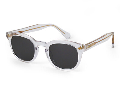 XLAB Sunglasses 8004 moscot style  31 transparent / 6267 polarized smoke