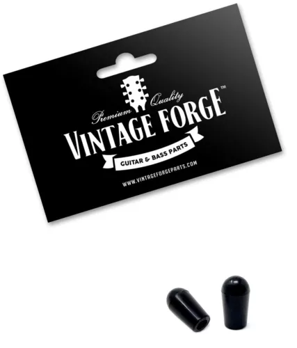 BLACK TOGGLE SWITCH TIPS FOR USA GIBSON LES PAUL GUITAR & OTHERS (2-PACK) *NEW*