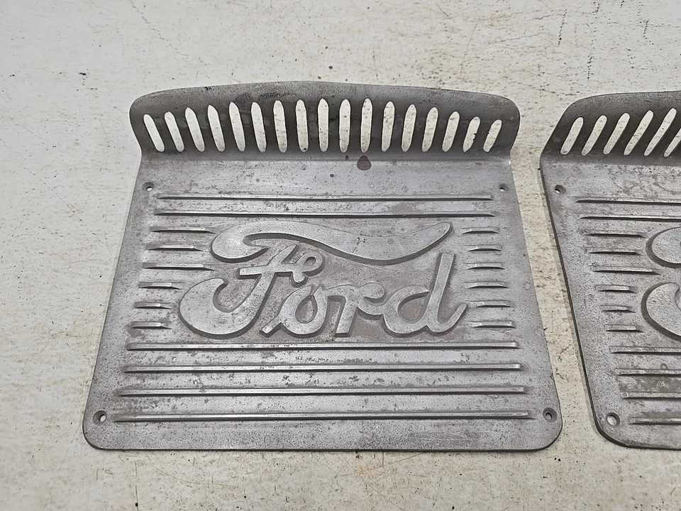 Ford Modelo A, Modelo T estribo aluminio estribo placas, Ford Script 1930 1928 Foto 2 de 4