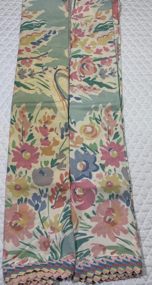 Collar Campbell Juego de Sábanas Años 90 Reina Breve Encuentro BOHO Pastel Abstracto Floral Foto 3 de 4