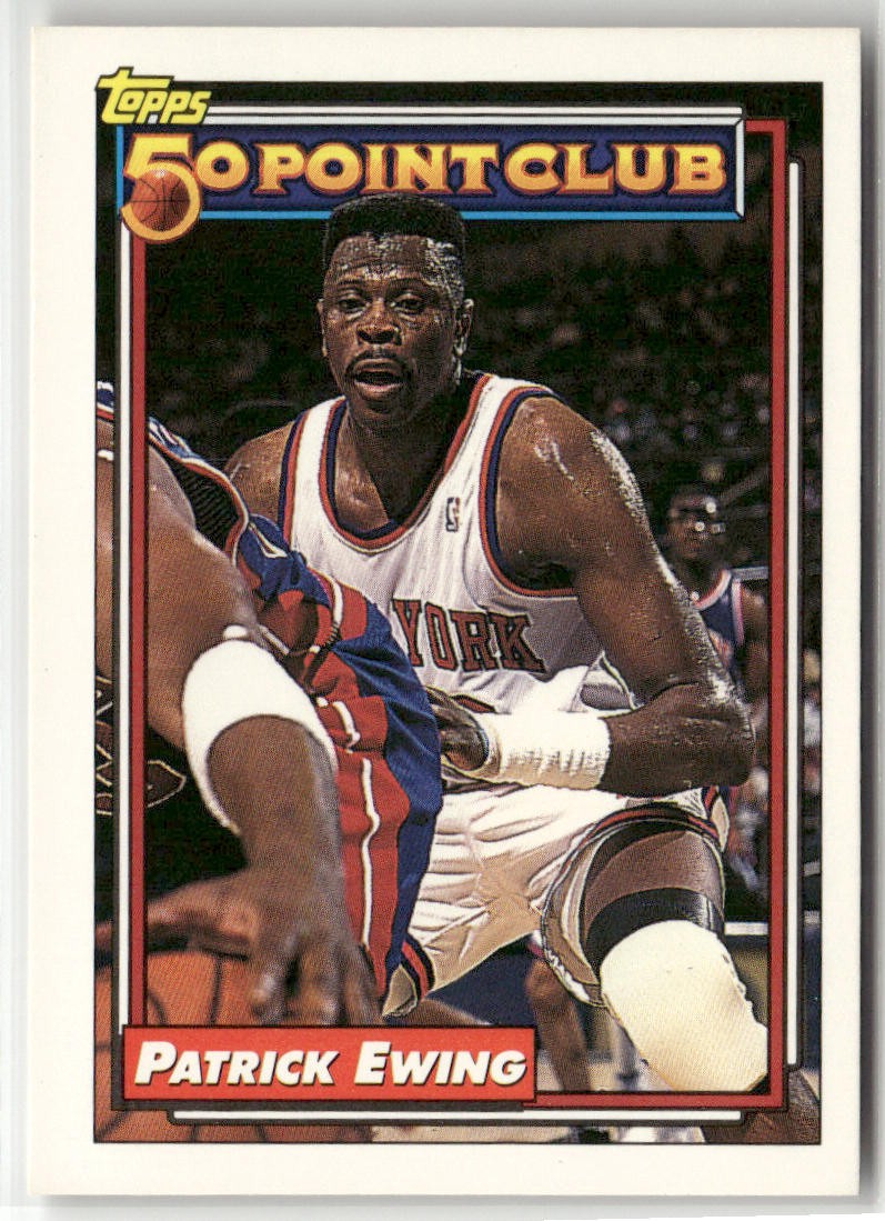 Patrick Ewing #211 Basketball Cards 1992 Topps trading card — raw and PSA graded price guide