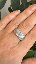 Natural Diamond Ring 9ct White Gold 1.03ct Diamond