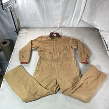 Walls Zero Zone Coveralls Mens XL Tall Brown Canvas Insulated Workwear Suit USA