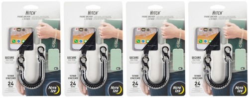 Nite Ize Hitch Phone Anchor + Tether - Black/Black (4-Pack) - 第 1/7 張圖片