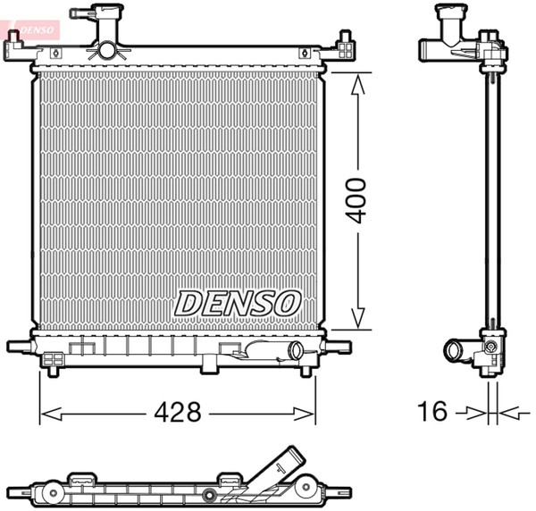 Denso MotorküHler WasserküHler DRM46072 FüR Nissan Micra 4 K13K K13KK-image
