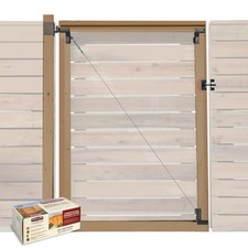 Frameless Adjustable Gate Kit With Anti-sag Design Fits Openings 72 To 84 Frameless Adjustable Gate Kit With Anti-sag Design Fits Openings 72 To 84