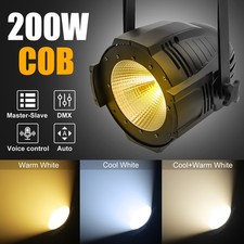 200W COB LED Par Light Stage Audience Blinder Light Warm White Cool White Party