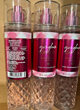 3X Bath  Body Works GINGHAM GORGEOUS Fine Fragrance Body Mist Spray 8 oz New