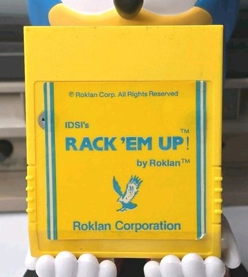 Rare! Rack 'Em Up! Commodore 64 C64 Cartridge Game by Roklan Vintage - Tested