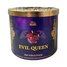 Bath & Body Works Disney Evil Queen Candle Dark Red Apple Vanilla Suede Pear