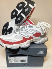 🔥New Balance 9060 Red White Size 6M / 7.5W BRAND NEW Holiday Gifts